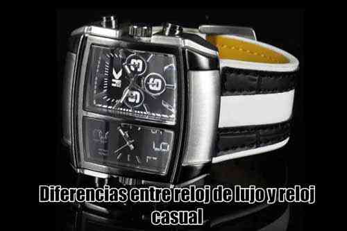 Diferencias entre reloj de lujo y reloj casual